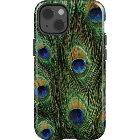Peacock iPhone 15 Impact Case