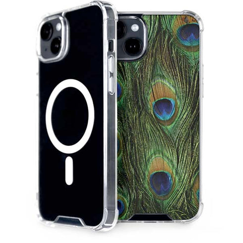 Peacock Animal Print iPhone 14 Plus MagSafe Case