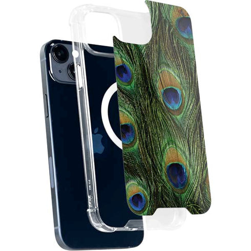 Peacock Animal Print iPhone 14 Plus MagSafe Case