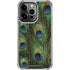 Peacock Animal Print iPhone 14 Pro Clear Case