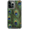 Peacock Animal Print iPhone 14 Pro Max Clear Case