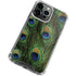 Peacock Animal Print iPhone 14 Pro Max Clear Case