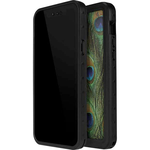 Peacock Animal Print iPhone 14 Pro Max Waterproof Case