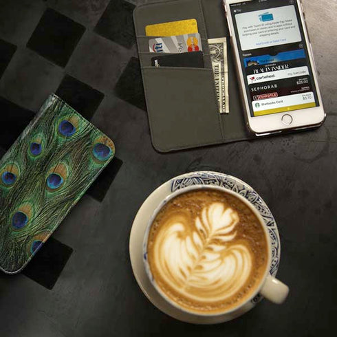 Peacock Animal Print iPhone SE (2nd & 3rd Gen) Folio Case
