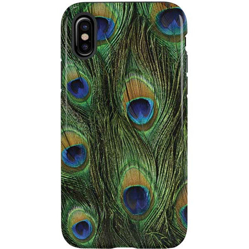 Peacock Animal Print iPhone X Pro Case
