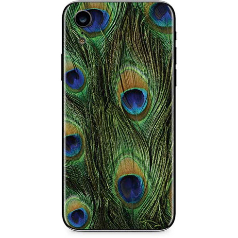 Peacock Animal Print iPhone XR Skin