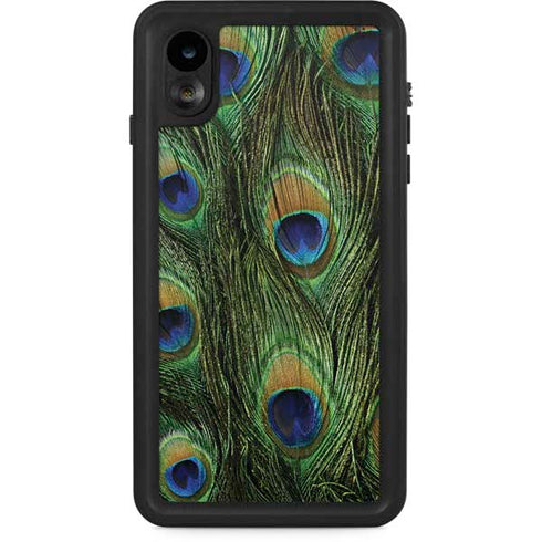 Peacock Animal Print iPhone XR Waterproof Case