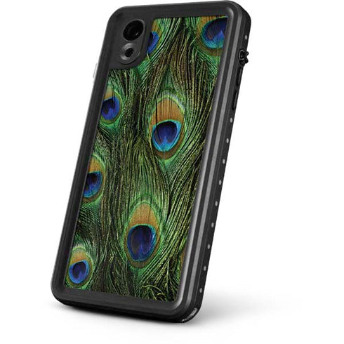 Peacock Animal Print iPhone XR Waterproof Case