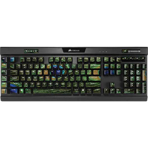 Peacock Animal Print K95 RGB PLATINUM Mechanical Gaming Keyboard Skin