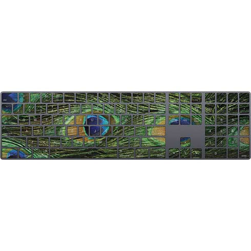 Peacock Animal Print Magic Keyboard with Numeric Keypad Skin