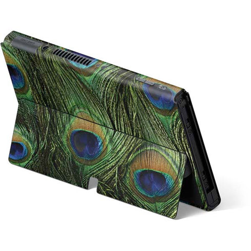 Peacock Animal Print Nintendo Switch OLED (2021) Skin