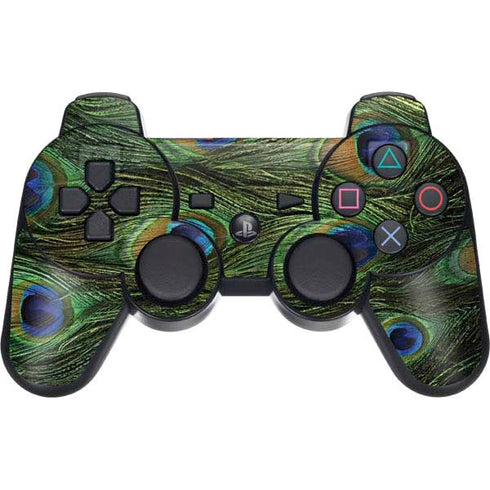 Peacock Animal Print PS3 Dual Shock wireless controller Skin