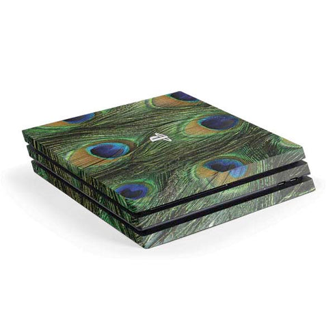 Peacock Animal Print PS4 Pro Console Skin