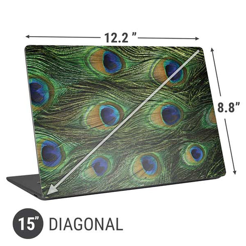 Peacock Animal Print Universal Laptop 15in (12.2 x 8.8in) Skin