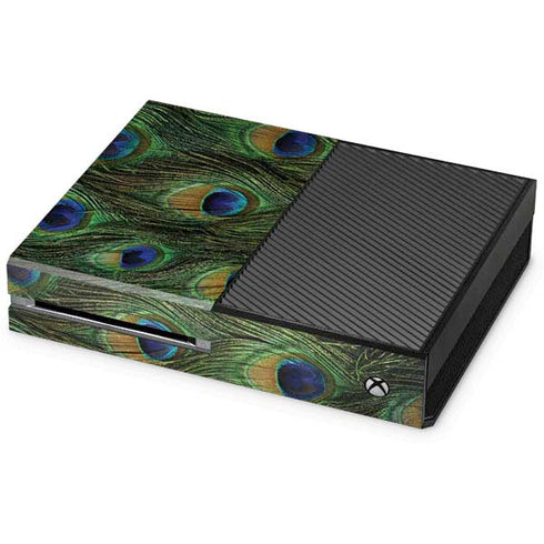 Peacock Animal Print Xbox One Console Skin