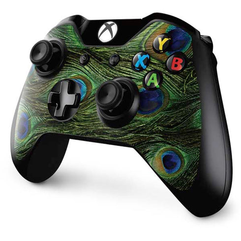 Peacock Animal Print Xbox One Controller Skin