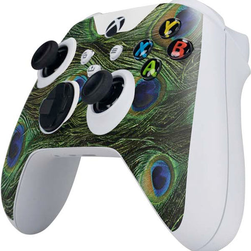 Peacock Animal Print Xbox Series S Controller Skin