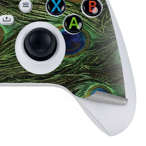 Peacock Animal Print Xbox Series S Controller Skin