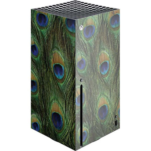 Peacock Animal Print Xbox Series X Console Skin