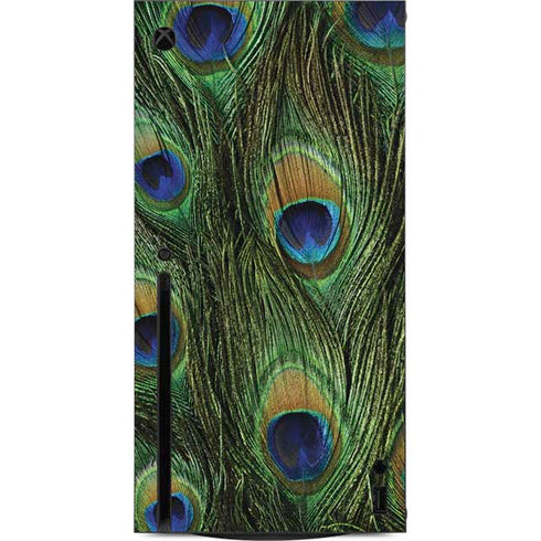 Peacock Animal Print Xbox Series X Console Skin