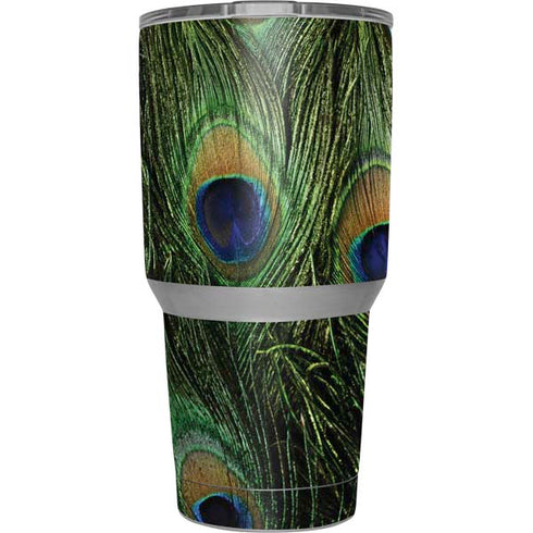 Peacock Animal Print Yeti 30oz Rambler Tumbler Skin