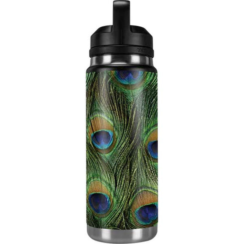 Peacock Animal Print YETI Rambler 26oz Bottle Skin