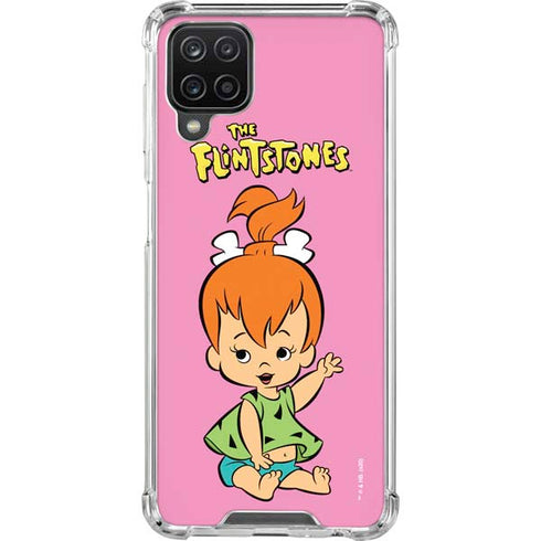 The Flinstones Pebbles Flintstone Galaxy A12 Clear Case