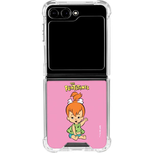 The Flinstones Pebbles Flintstone Galaxy Z Flip5 5G Clear Case