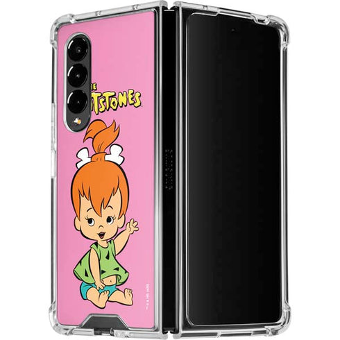 The Flinstones Pebbles Flintstone Galaxy Z Fold4 5G Clear Case