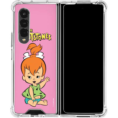 The Flinstones Pebbles Flintstone Galaxy Z Fold4 5G Clear Case
