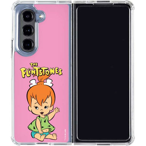 The Flinstones Pebbles Flintstone Galaxy Z Fold5 5G Clear Case