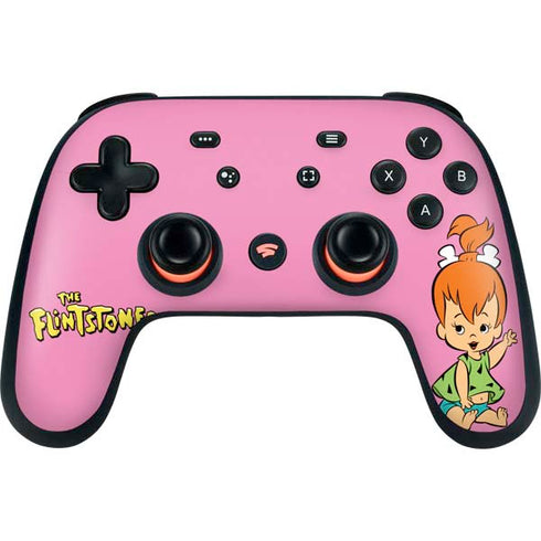 The Flinstones Pebbles Flintstone Google Stadia Controller Skin