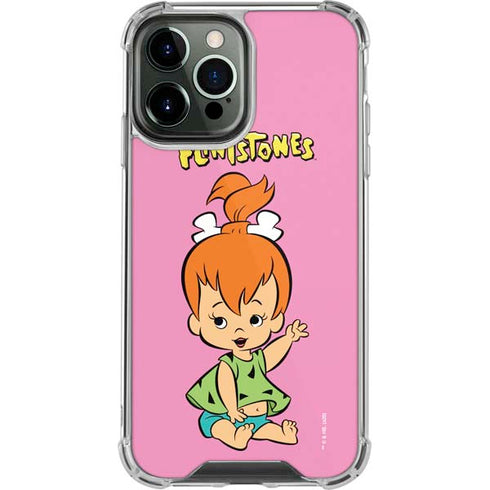 The Flinstones Pebbles Flintstone iPhone 14 Pro Max Clear Case