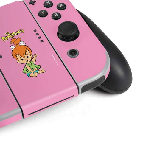 The Flinstones Pebbles Flintstone Nintendo Switch OLED (2021) Skin