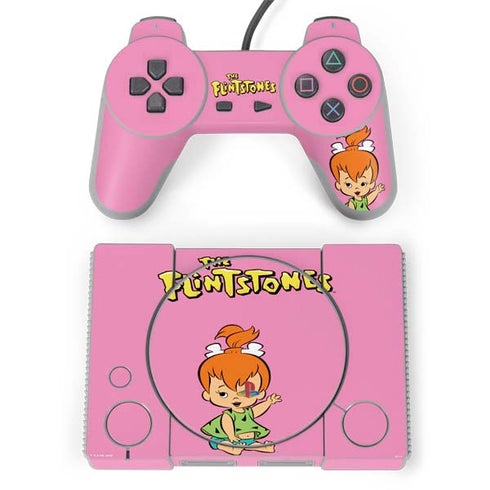 The Flinstones Pebbles Flintstone PlayStation Classic Bundle Skin