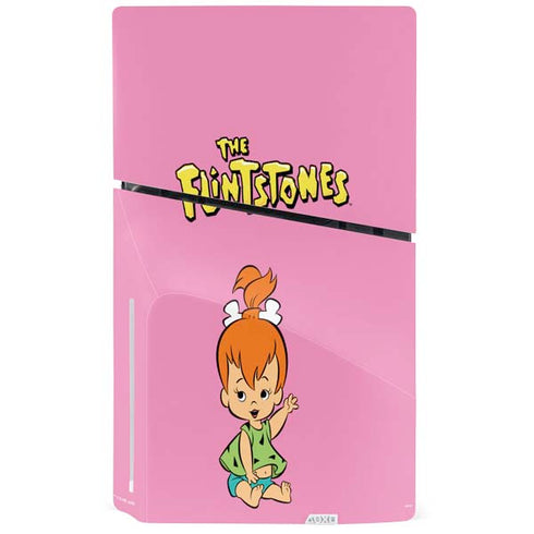 The Flinstones Pebbles Flintstone PS5 Slim Disk Console Skin