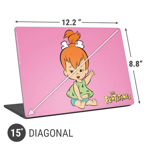 The Flinstones Pebbles Flintstone Universal Laptop 15in (12.2 x 8.8in) Skin