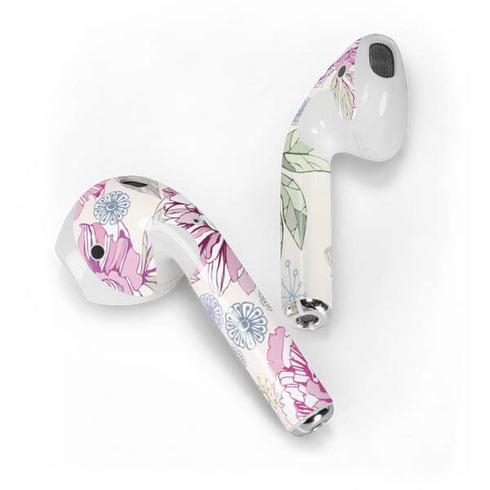 Peony Spring Floral Apple AirPods Skin