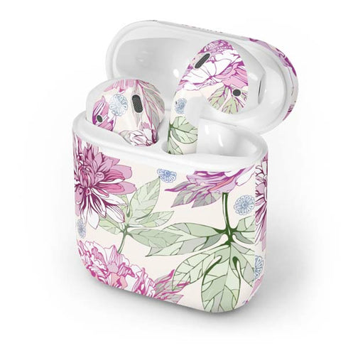 Peony Spring Floral Apple AirPods Skin