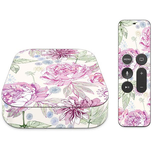 Peony Spring Floral Apple TV Skin