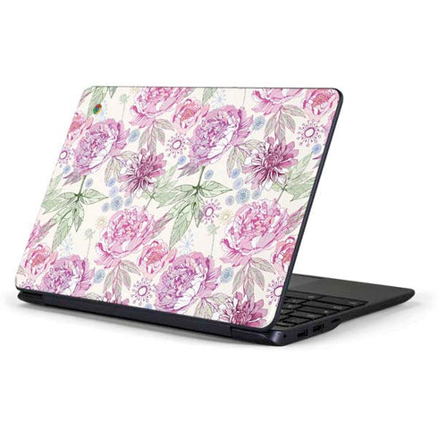 Peony Spring Floral Samsung Chromebook Skin