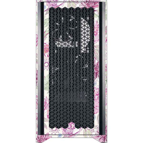 Peony Spring Floral Corsair 4000D Tempered Glass Mid-Tower ATX Case Skin