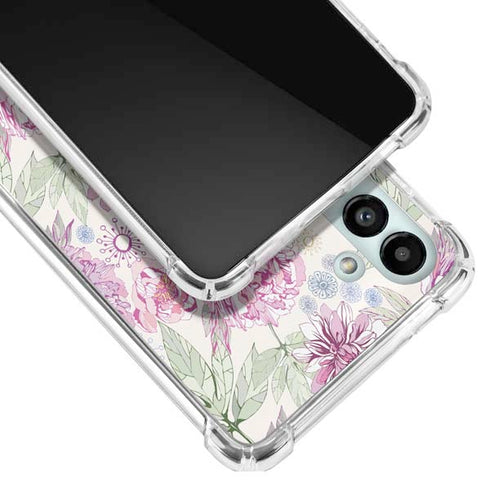 Peony Spring Floral Galaxy A13 5G Clear Case