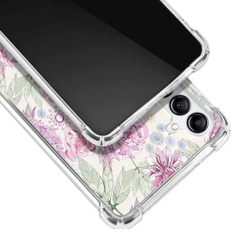 Peony Spring Floral Galaxy A14 5G Clear Case