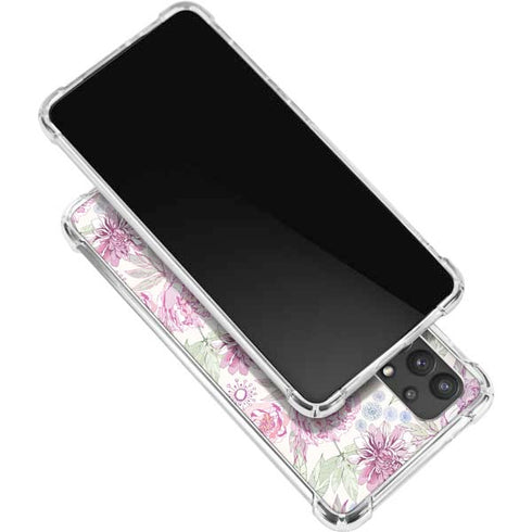 Peony Spring Floral Galaxy A32 5G Clear Case