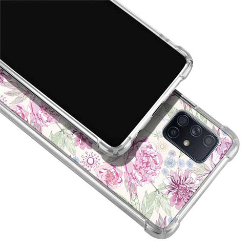 Peony Spring Floral Galaxy A51 5G Clear Case