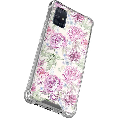 Peony Spring Floral Galaxy A51 5G Clear Case