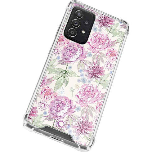 Peony Spring Floral Galaxy A52 5G Clear Case