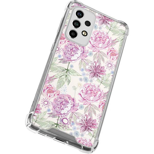 Peony Spring Floral Galaxy A53 5G Clear Case