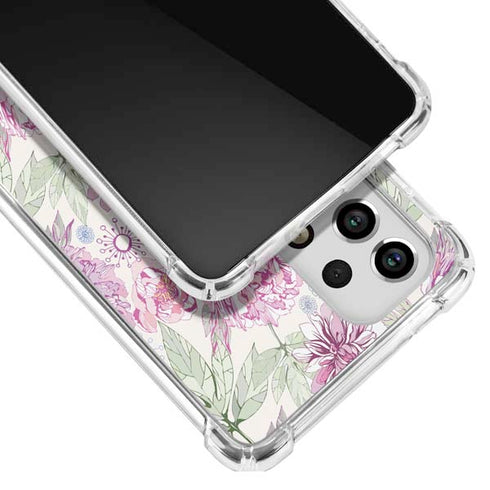 Peony Spring Floral Galaxy A53 5G Clear Case